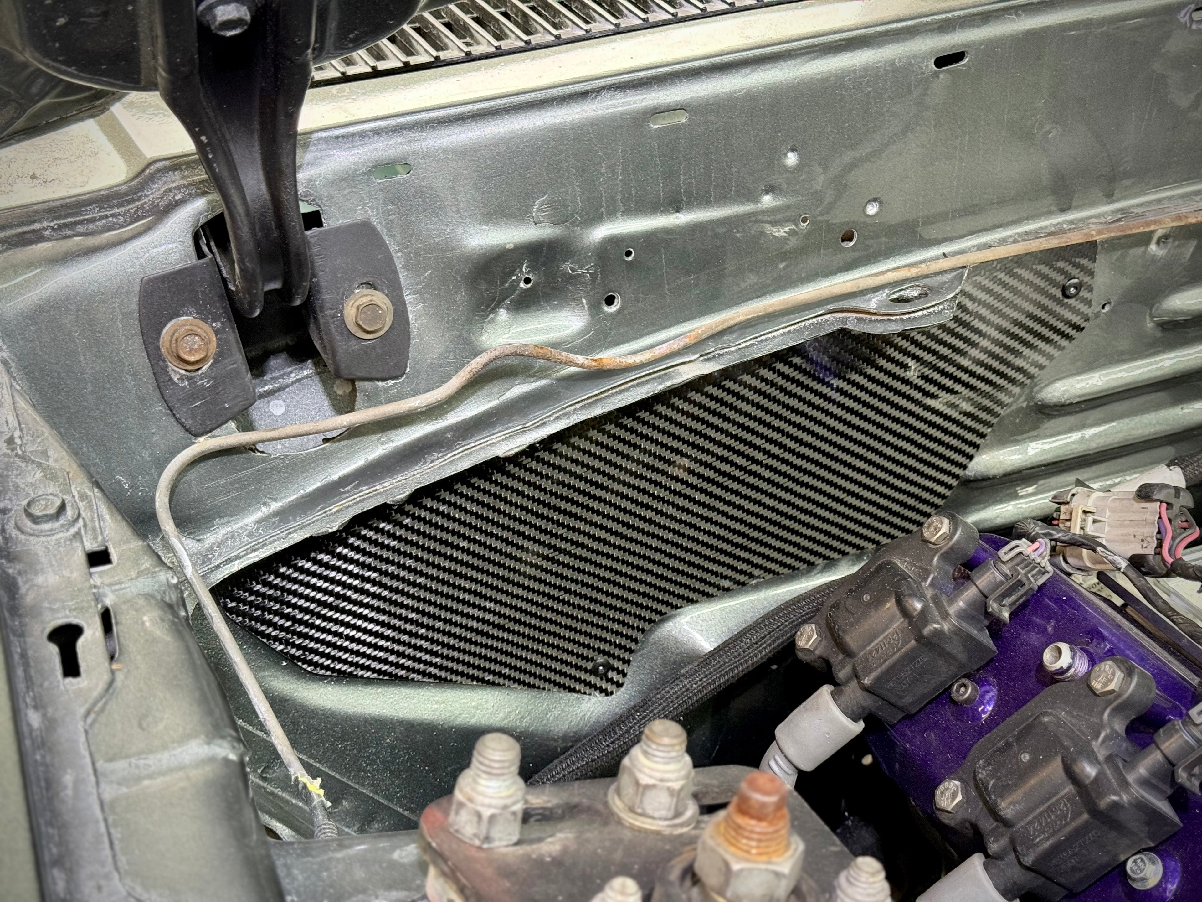 Mustang Carbon Fiber A/C Delete